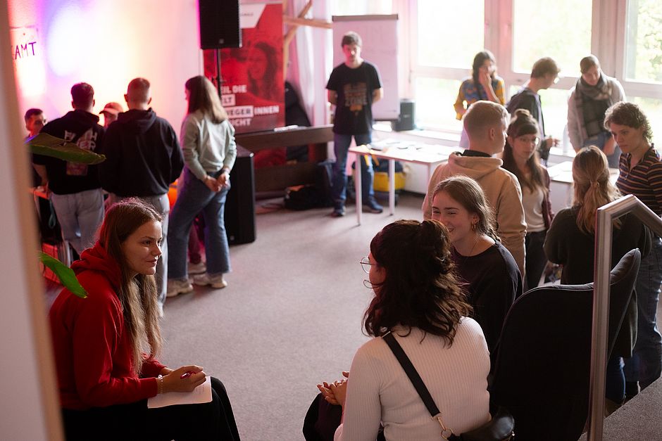 Kennenlernen in der Aula